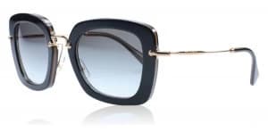 Miu Miu MU07OS Sunglasses Black / Opal KAY0A7 52mm