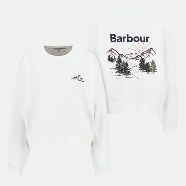 Barbour Harper Sweatshirt Cloud female 16 (XL)