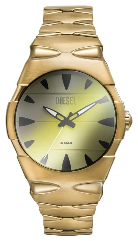 Diesel DZ2214 Mens D-SRUPTOR (42mm) Green Dial / Gold-Tone Watch