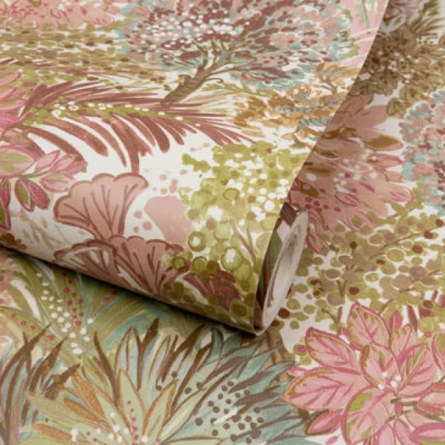 Grandeco Blush Blossom Tree Patterned Smooth Wallpaper