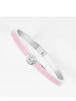 Radley Silver Plated Pink Infill Bangle