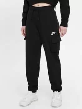 Nike NSW Essential Fleece Cargo Pants - Black Size M Women