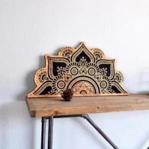 LAZ080 Multicolor Decorative Wooden Wall Accessory