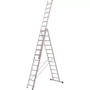 Hymer 404736 Red Line Combination Ladder 3 x 12 Tread