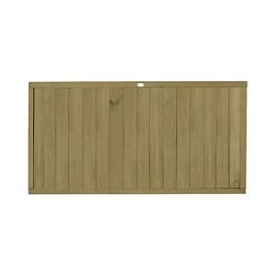Forest Garden Pressure Treated Tongue & Groove Vertical Fence Panel - 6 x 3ft Pack of 3