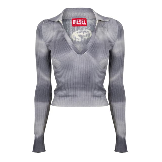 Diesel Womens Briana Maglia Knitted Top Grey female 6