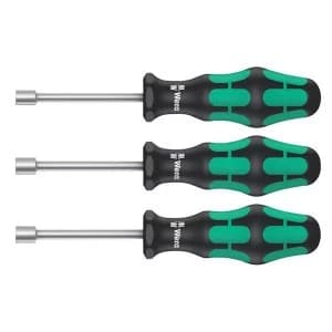 Wera 395 HO/3 Sanitary Nutspinner Set, 3 Piece
