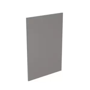 KitchenKIT Base 65cm J-Pull End Panel - Gloss Dust Grey