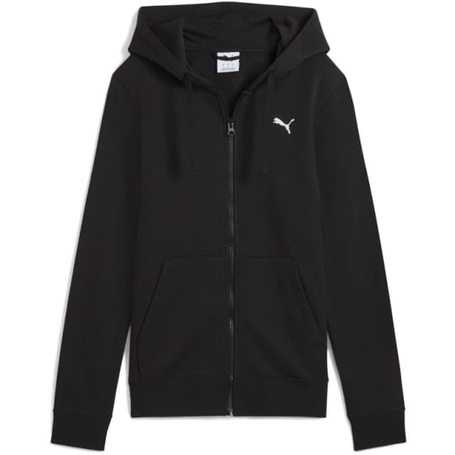 Puma ESSENTIAL Zip-Up Hoodie Black Women XS;S;M;L;XL