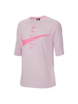 Nike Nsw Swoosh T-Shirt (Curve) - Pink Foam