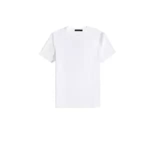 French Connection Seersucker Jersey T-Shirt - White