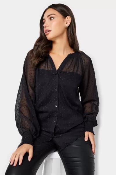 Tall Button Through Blouse