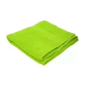 Jassz Plain Towel 50cm 100cm (350 GSM) (One Size) (Bright Green)