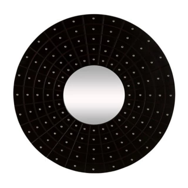 Premier Housewares Sloane Round Wall Mirror Black