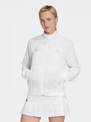 adidas Tennis Uniforia Jacket, White/Silver Size M Women