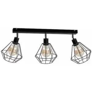 Keter Foskal Ceiling Spotlight Bar Black, 65cm, 3x E27