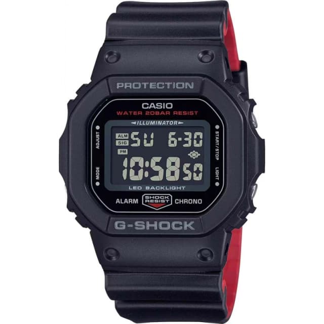Casio Casio Men DW-5600UHR-1ER G-Shock 43mm Quartz Watch in Black One Size Male 4549526367717