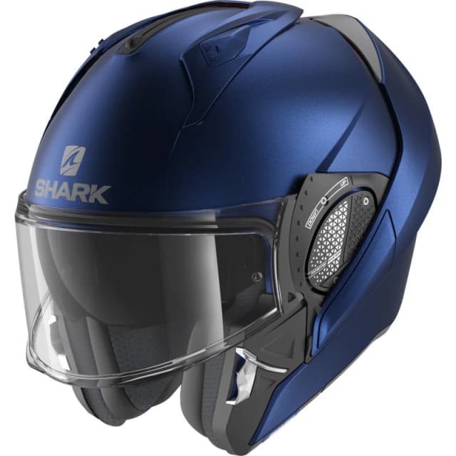 Shark Evo-GT Blank Mat Flip Front Motorcycle Helmet XS Matt Blue (B06) Matt Blue