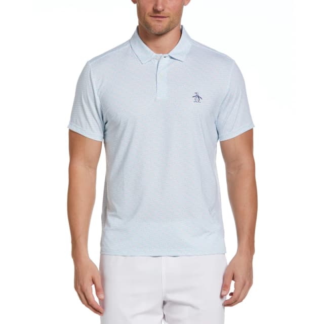 Original Penguin Mens Short Sleeve Performance Polo Shirt Bright White male Small