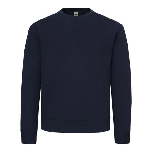 Fruit Of The Loom Fruit of the Loom Men Supercotton Sweatshirt in Mid Navy Size: Small Mid Navy S Male 5063693971953