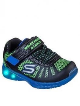 Skechers Boys Toddler Light Trainer - Blue/Lime