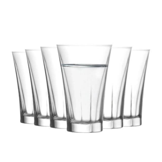 LAV Truva Shot Glasses - 100ml - Clear - Pack of 6 Clear unisex