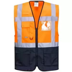 C476OGYS - sz Warsaw Executive Vest - Orange/Grey - Portwest