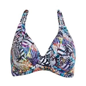 Freya Hot in havana banded halter bikini top Multi Coloured