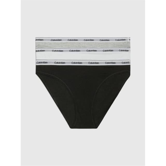 Calvin Klein Modern Logo Stretch Cotton Bikini Briefs - XS Multi Underwear and Nightwear female 000QD5207EMPI XS