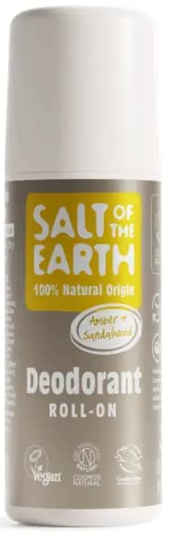 Salt of the Earth Amber and Sandalwood Roll On Deodorant 100ml