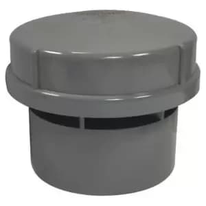 Floplast Grey Solvent Weld Air Admittance Valve, (Dia)110mm