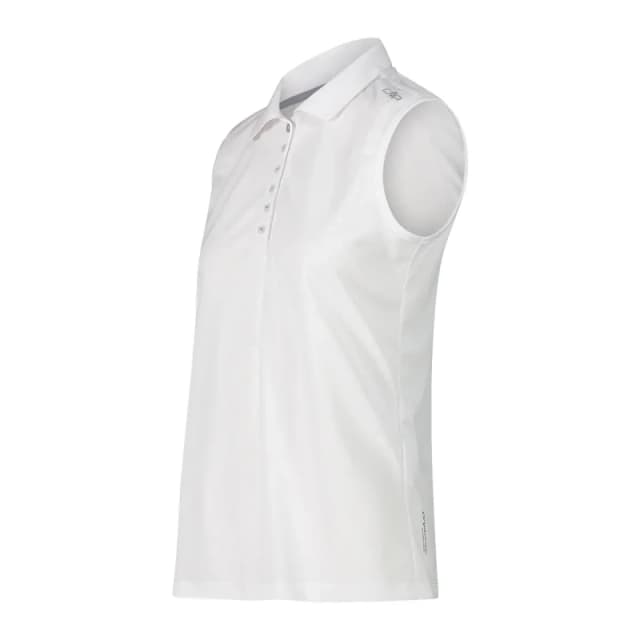 Woman's sleeveless Polo shirt CMP Blanc Female M