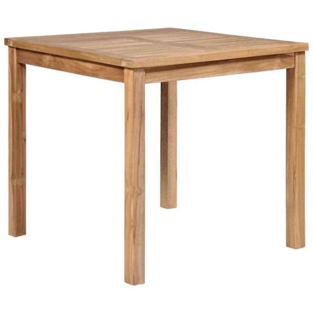 VIDAXL Garden Table 80x80x77cm Solid Teak Wood Vidaxl 8718475714019