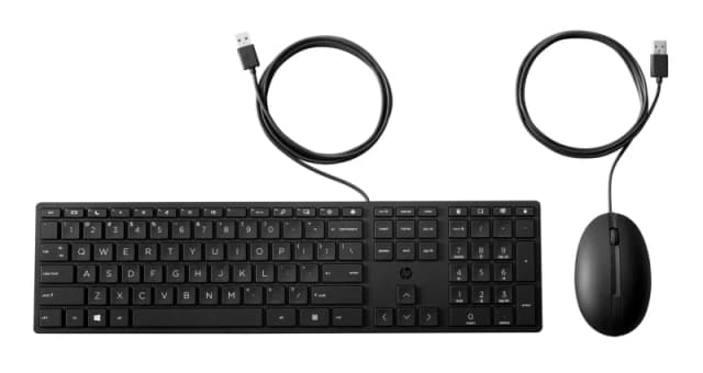 HP Wired Desktop 320MK Mouse and Keyboard 9SR36UT