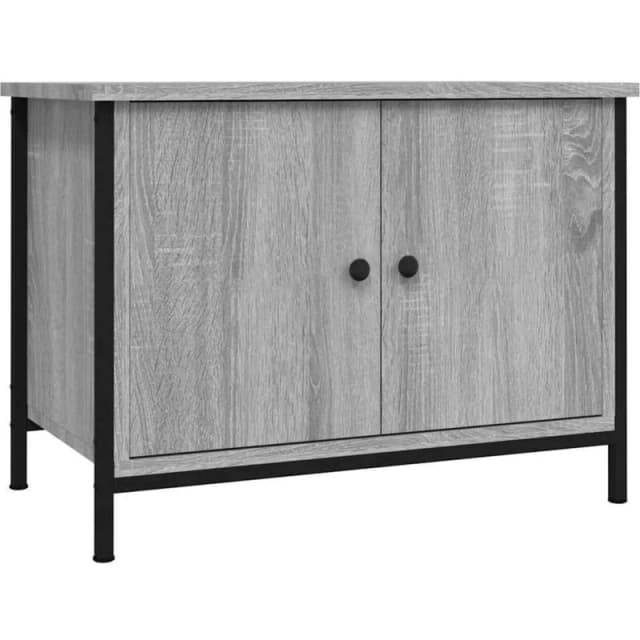 VIDAXL TV Cabinet with Doors Grey Sonoma 60x35x45cm Engineered Wood Vidaxl 8720845759414