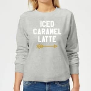 Iced Caramel Latte Womens Sweatshirt - Grey - 3XL