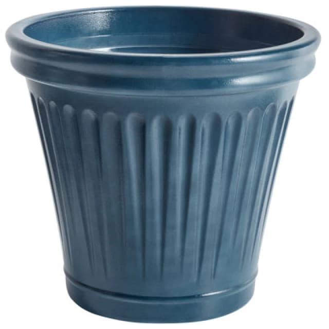 Beliani Plant Pot Maize 43cm Blue