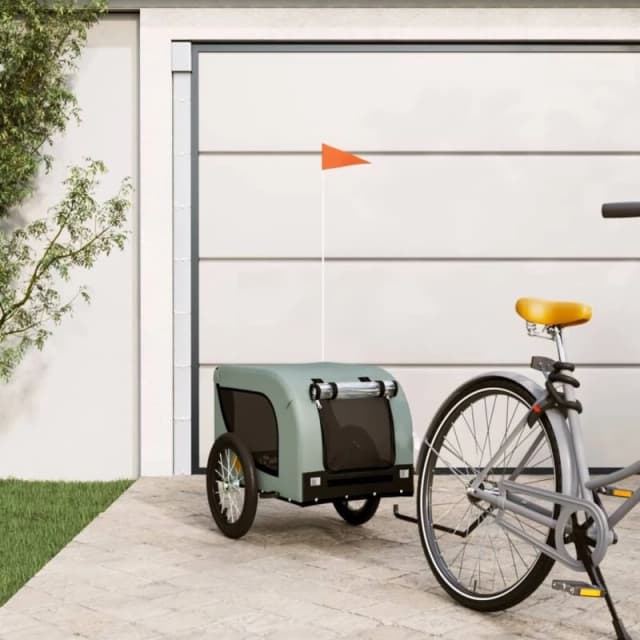 VIDAXL Vidaxl - Pet Bike Trailer Grey and Black Oxford Fabric and Iron 8720845770853