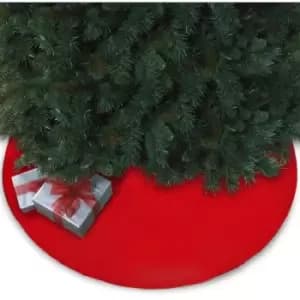 90CM Red Plush Tree Skirt