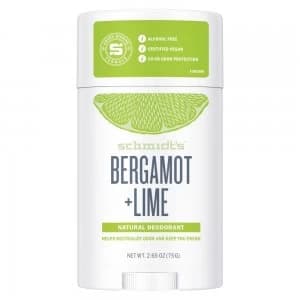 Schmidts Natural Sensitive Bergamot and Lime Deodorant Stick 92g