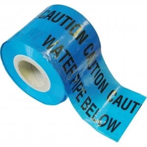 Faithfull Water Pipe Warning Tape 150mm 365m