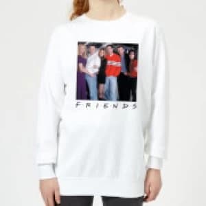 Friends Cast Pose Womens Sweatshirt - White