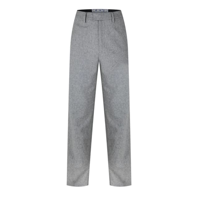 Off White Mens Straight Leg Trousers Grey male S