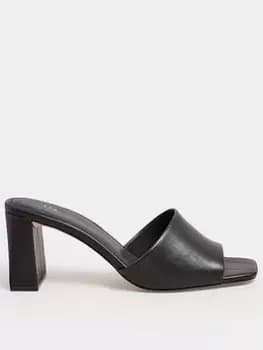 Long Tall Sally Block Mule - Black, Size 9, Women