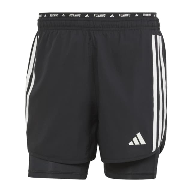 adidas Mens 2-in-1 Performance Running Shorts Black male XS