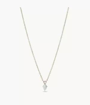 Fossil Women Val Celestial White Opal Station Necklace