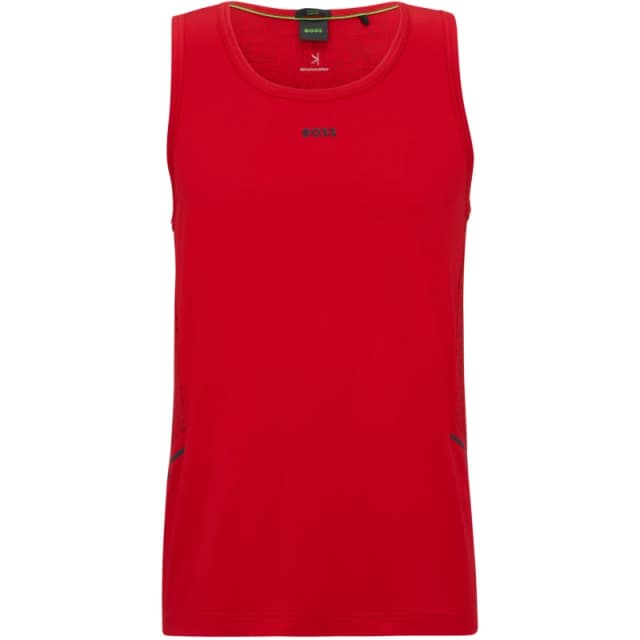 Boss Mens Tank Active Performance Gym Vest Medium Red male S
