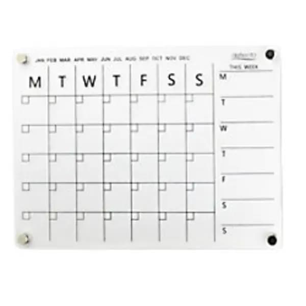 Deflecto Deflecto A3 Acrylic Weekly/Monthly Planner Magnetic Mounting System 420 x 297mm - WPMA3MG WPMA3MG