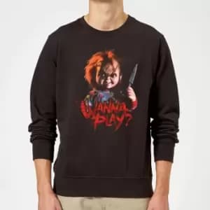 Chucky Wanna Play? Christmas Jumper - Black - XXL