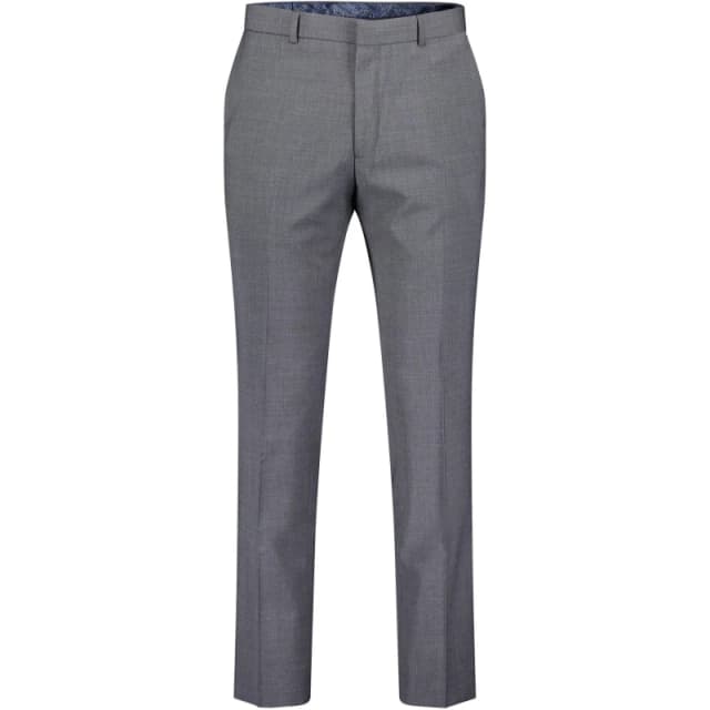 Ted Baker Men Premium Charcoal Panama Slim Suit Trousers in Grey Size: 38R Grey 38R Male 5059508278409